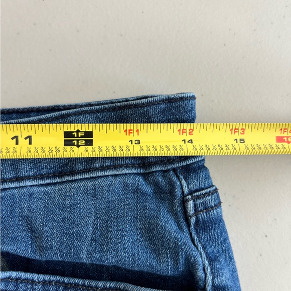 Just Black Brand Denim Skirt Women’s Size Medium Stretch Distressed Made In USA - Picture 9 of 11